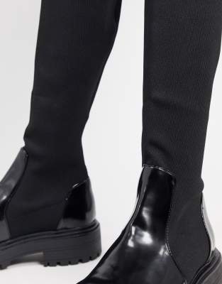 asos flat knee high boots