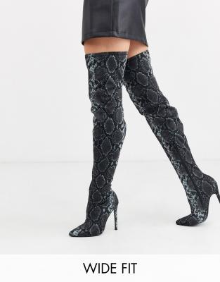 wide fit stiletto boots