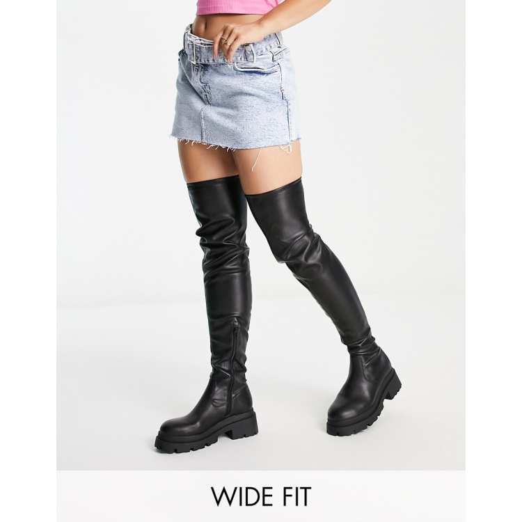 Asos kasba wide fit flat over the knee outlet boots