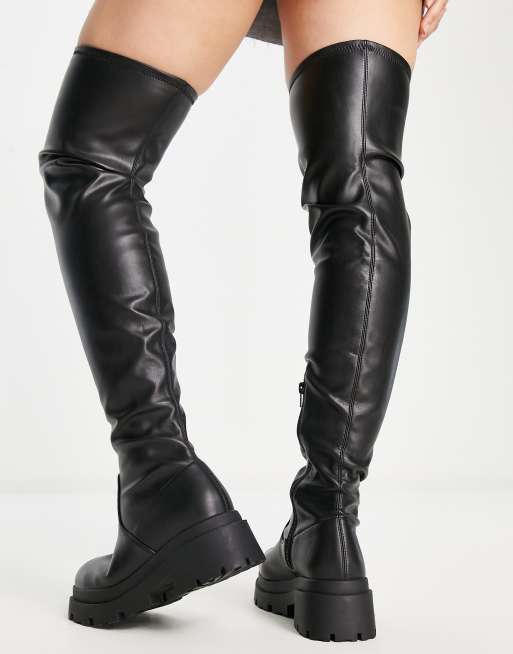 Asos kasba wide fit flat sale over the knee boots