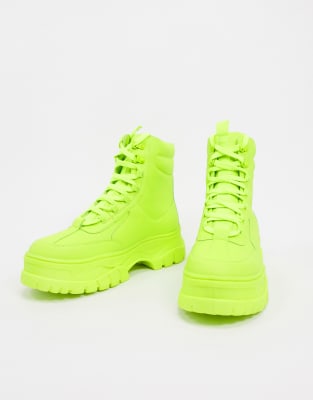 asos lime green shoes