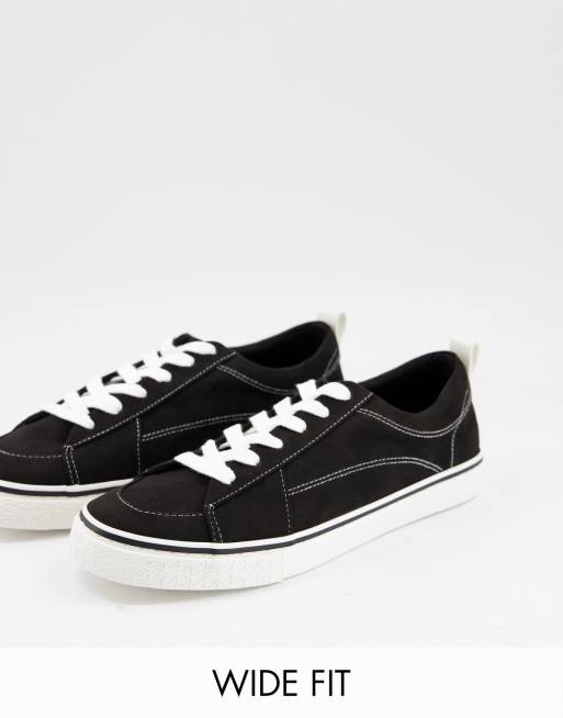 Asos hot sale black plimsolls