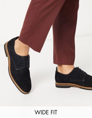 wide fit suede shoes