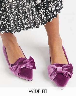 purple wide fit shoes