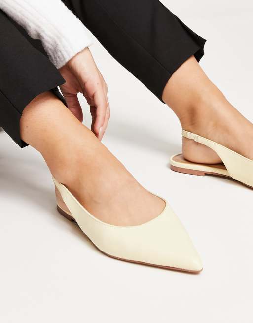 Wide slingback outlet flats