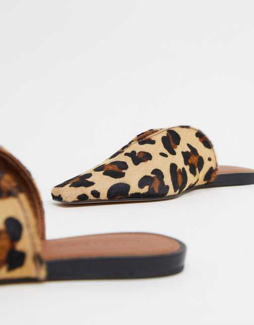 Leopard store mule slides