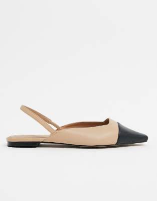 nude slingback flats