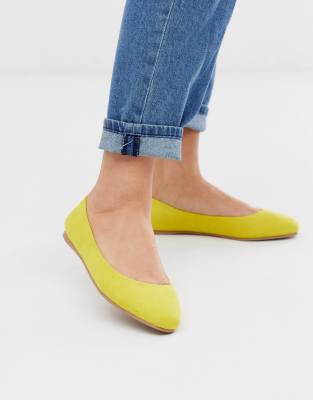 yellow ballet flats