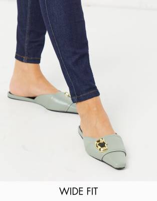 mint green mules