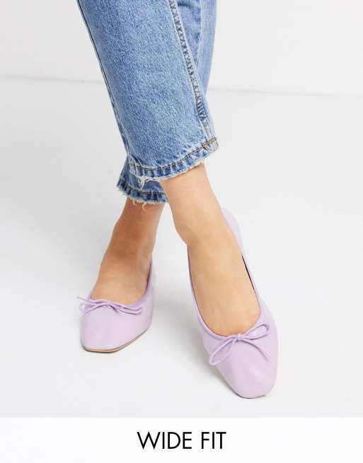 Lilac hot sale flat shoes