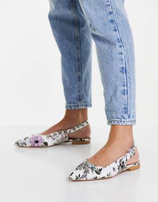 wide slingback flats