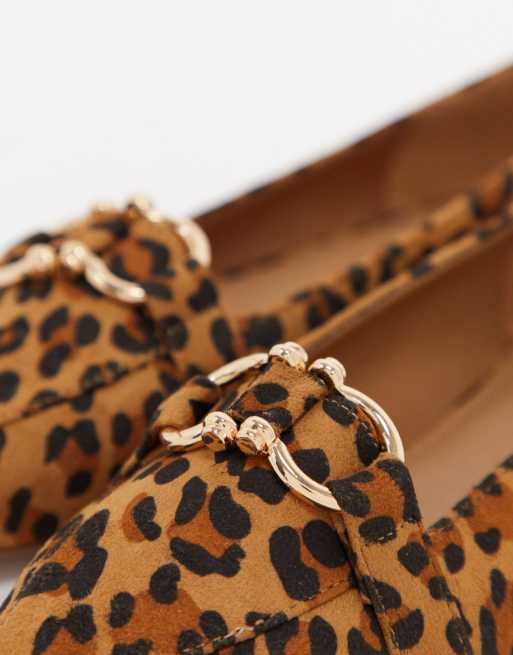 Asos leopard best sale print loafers