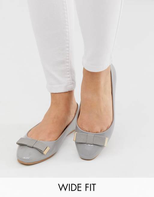 Grey on sale ballet flats