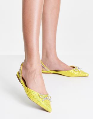 womens flats yellow