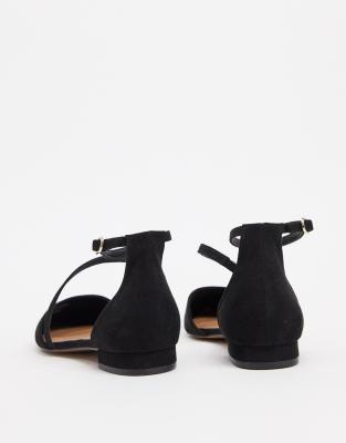 asos design lifetime pointed ballet flats