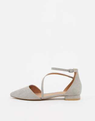 asos design lifetime pointed ballet flats
