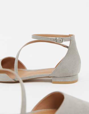 asos design lifetime pointed ballet flats