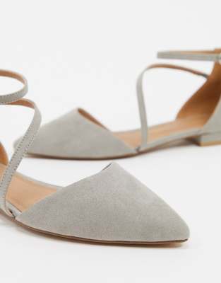 asos design lifetime pointed ballet flats