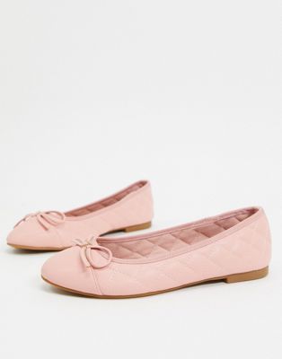 pink flats with bow