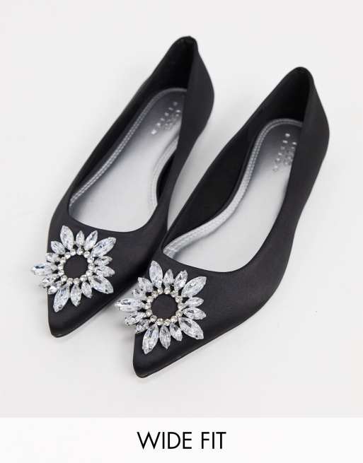 Embellished discount flat shoes