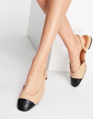 wide slingback flats