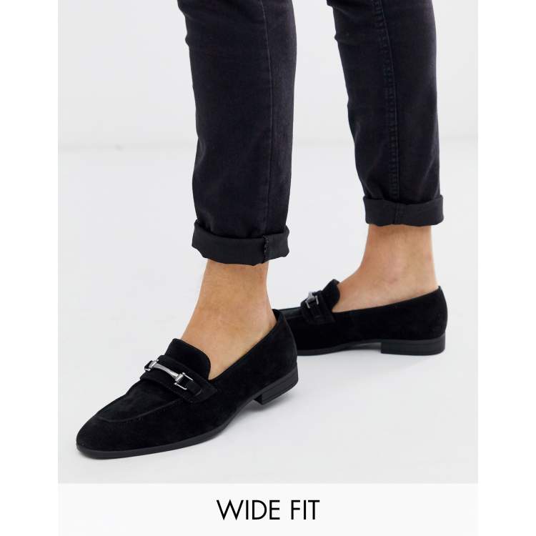 Asos black hot sale suede loafers