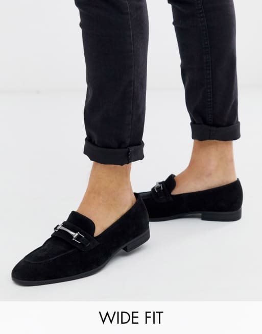 black flat platform wedges