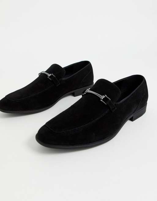 Asos black hot sale suede loafers