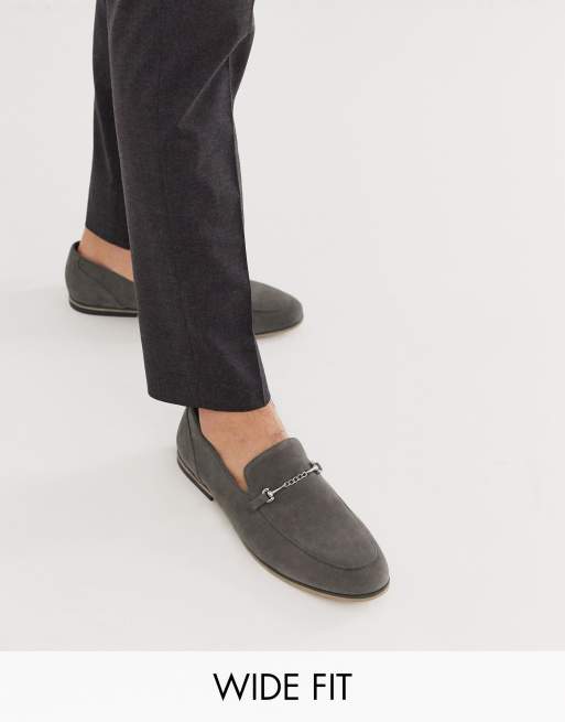 faux suede chunky snaffle loafer