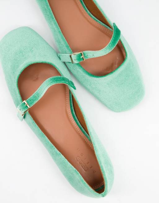 Green velvet mary jane on sale shoes