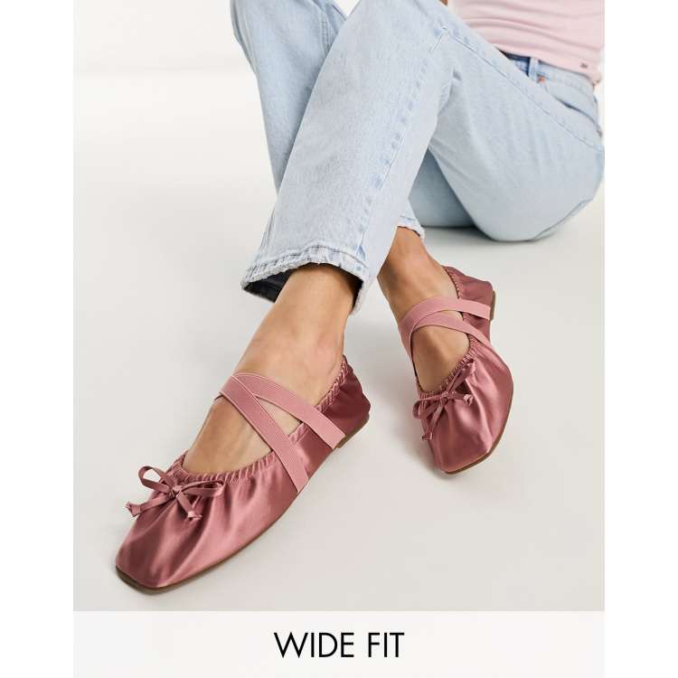 Ballet flats with online elastic band