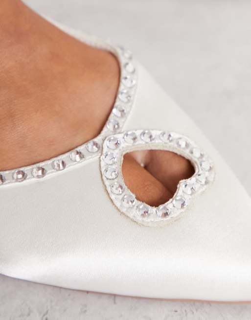 Diamante flat shoes store uk