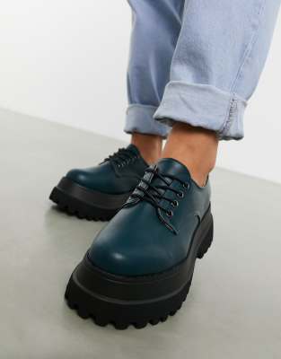 wide fit teal shoes