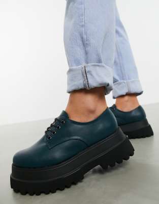 teal wide fit shoes