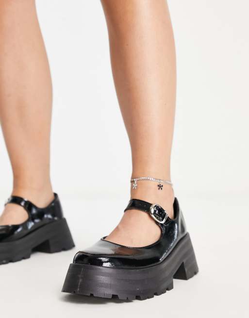 ASOS Design Marilyn Chunky Mary Jane Flat Shoes