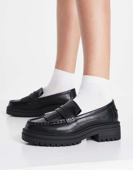 Asos black sale loafers womens