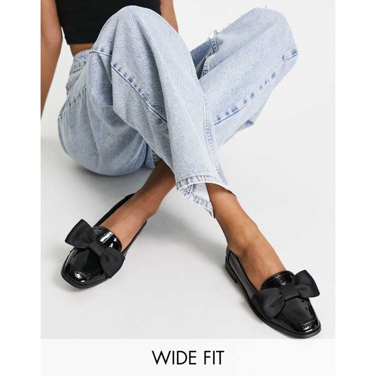 Asos black flat store shoes