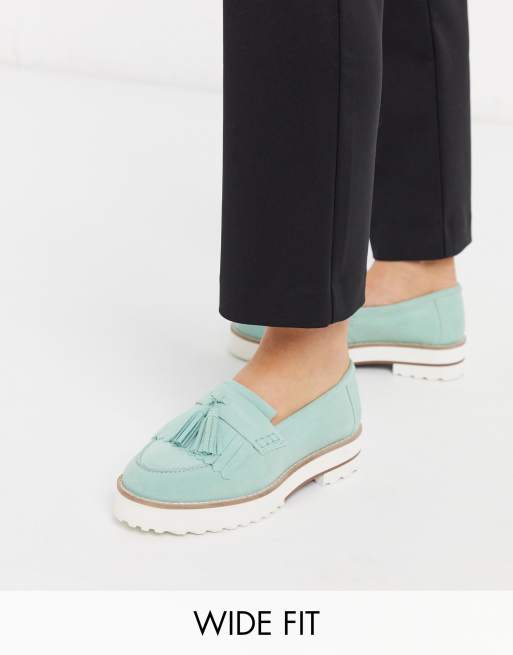 chunky wide fit loafers