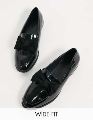 wide fit patent shoes