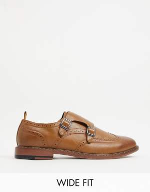 Wide fit deals monk shoes