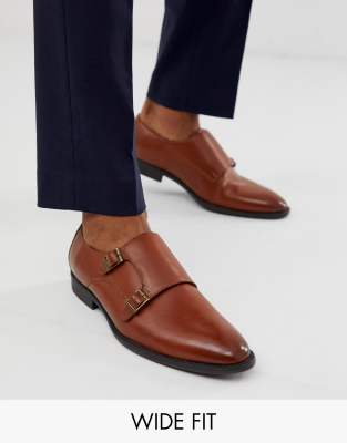 wide fit monk shoes