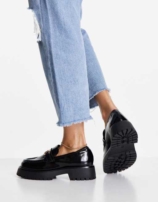 Wide fit cheap chunky loafers