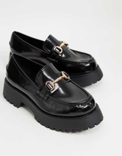 Asos best sale black loafers