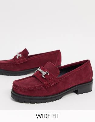 wide fit chunky loafers