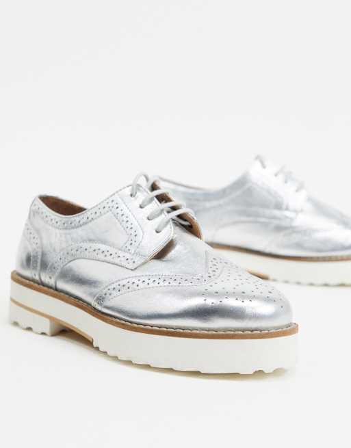 Asos manic hot sale flat brogues