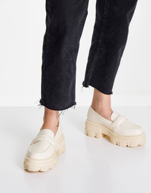 Asos hot sale white loafers