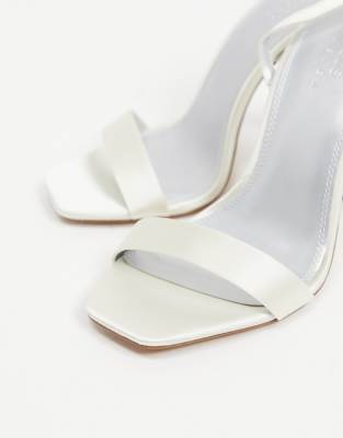 wide fit ivory heels