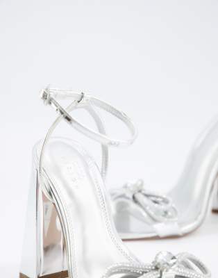 wide fit diamante sandals