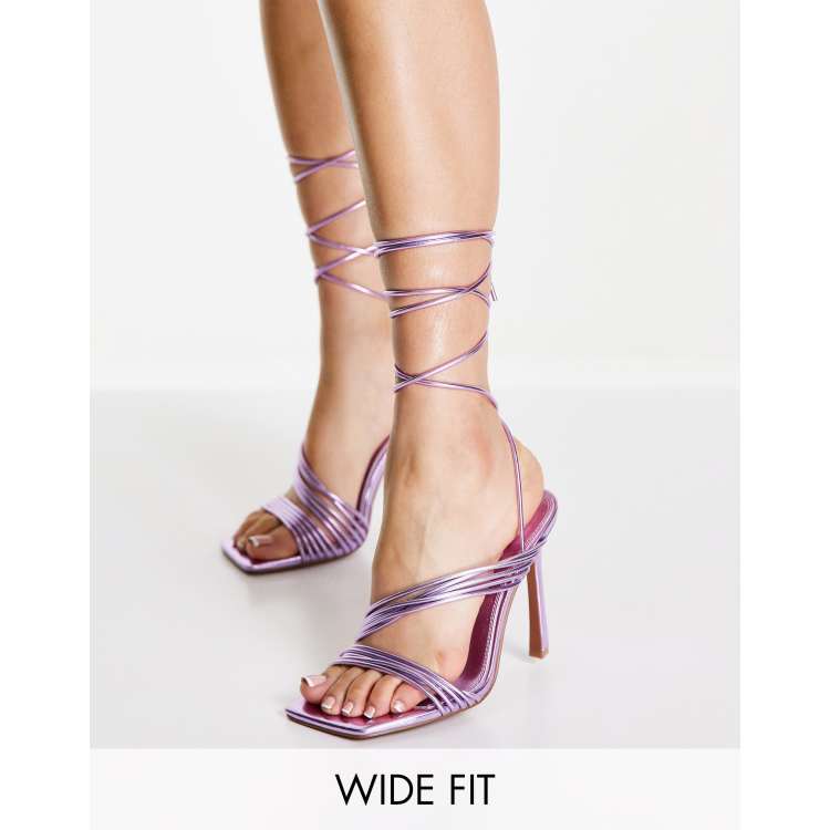 Lilac best sale strappy heels