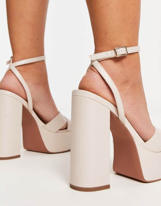 Asos nude block heels online